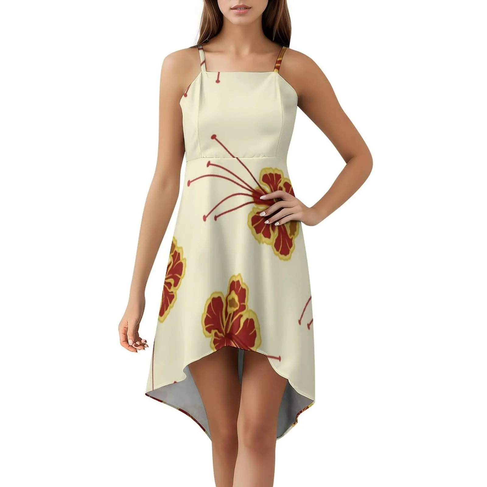 2024 Latest Models Polynesian Elei Tribal Design Custom High Quality Fashion Trendy Casual Sexy Women Dovetail Skirt Dress