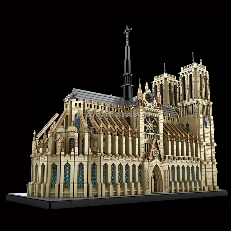 Reobrix 66016 New MOC Idea City Notre Dame De Paris Bricks toys Adults Building Blocks Sets Toys christmas gifts for kids toys