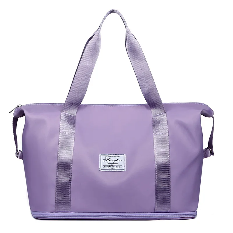 Custom New Arrivals Foldable Expandable Lightweight Sports Gym Duffel Tote Bag Yoga Weekend Shoulder Customized Travel Bags