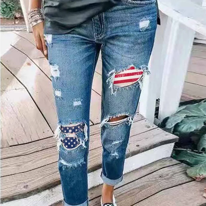 WJ021 OA hot-sell women slim fit pants fashion ladies jeans for women denim jeans