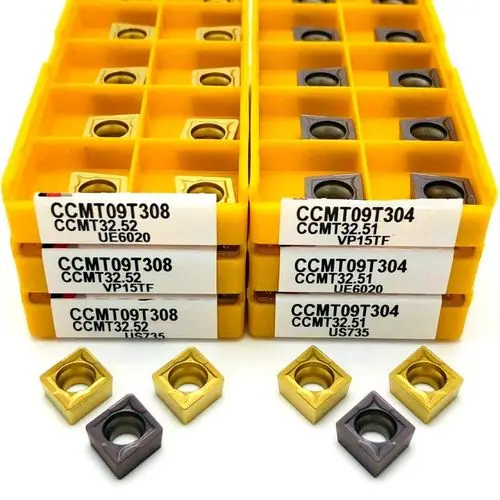 Titanium alloy stainless steel Quenched steel CNC Cutting Tool CCMT Types Cnc Tungsten Carbide Insert Inner hole turning inserts