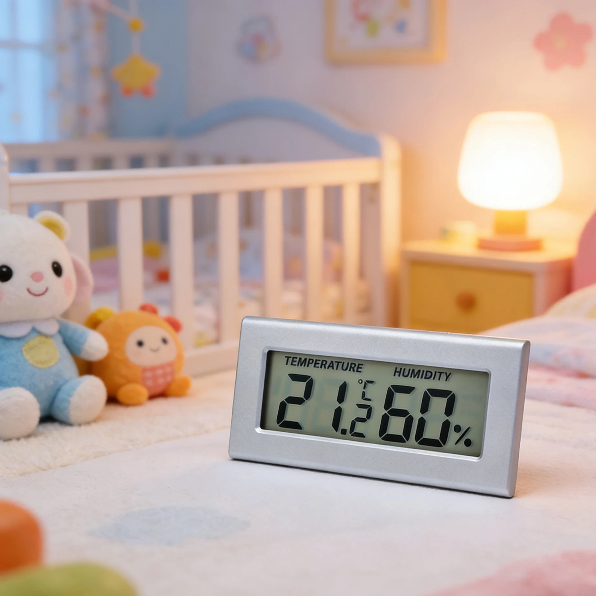 Simple LCD Digital Mini Thermometer Hygrometer Meter with Electronic Indoor Temperature Humidity Monitor for Home Greenhouses