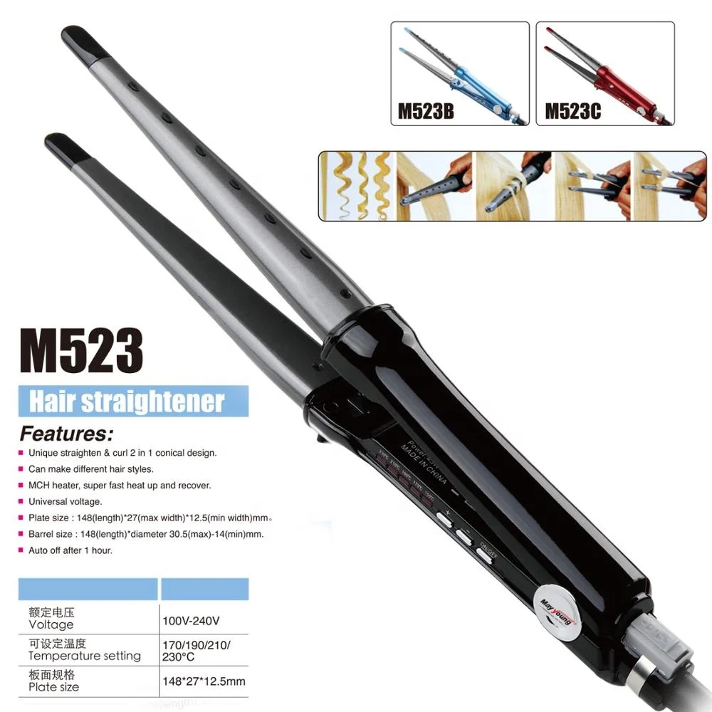 M523 New Model factory price canmake different hair styles hair straightener