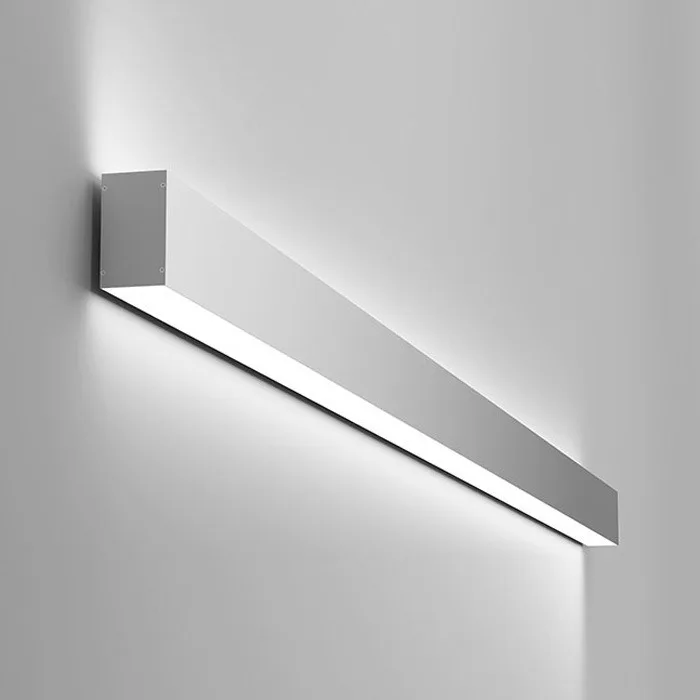 Modern simple tricolor led linear wall light for v corner linkable led linear light