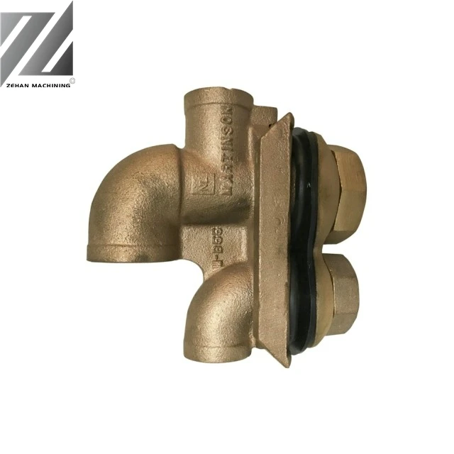 High Strength Customized OEM No Lead Brass Double Hole Pitless Adapter for Pump Accessories