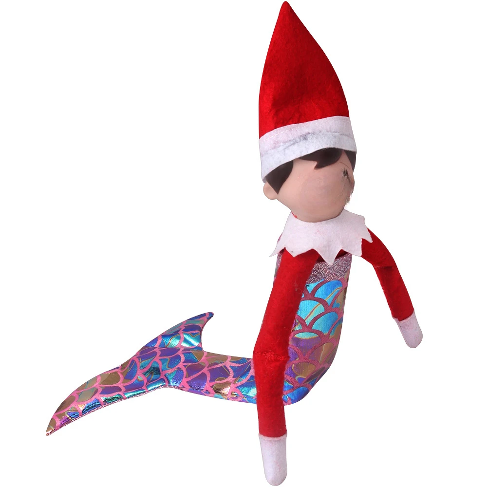 New fashion Christmas elf doll clothing mermaid tail dresses plush doll clothes