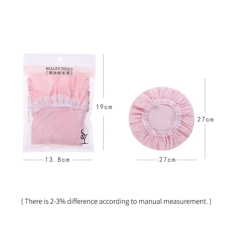 Lameila, оптовая продажа, Товары для ванной, водонепроницаемая Женская душевая шапочка, пластиковая шапочка для купания C0816