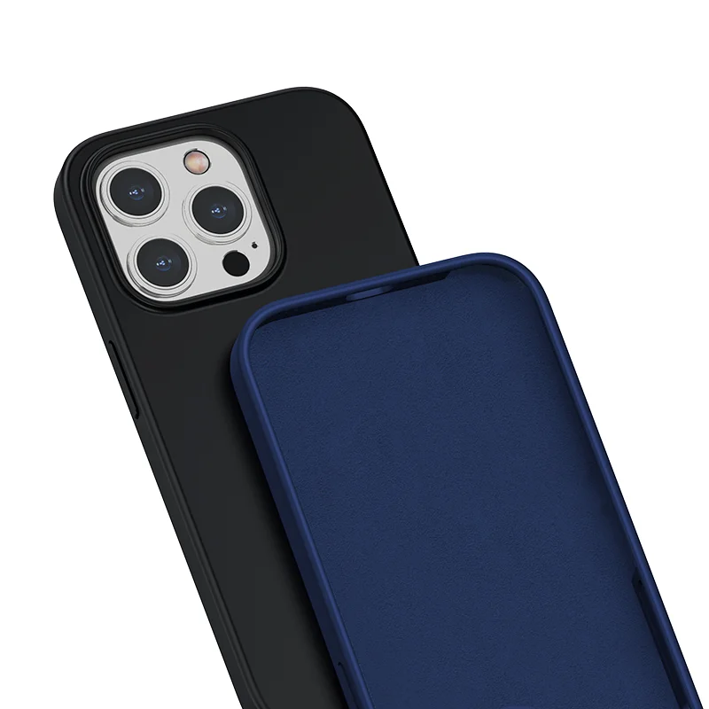 Liquid Silicone Shockproof Phone Case Apple 14 Cream Soft Gel Rubber Bumper Protective Case for iPhone 14