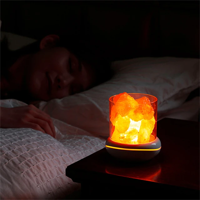 J840 Colorful USB Desktop Aromatherapy Air Purification Fragrance Diffuser LED Night Light Salt Stone Lamp Humidifier