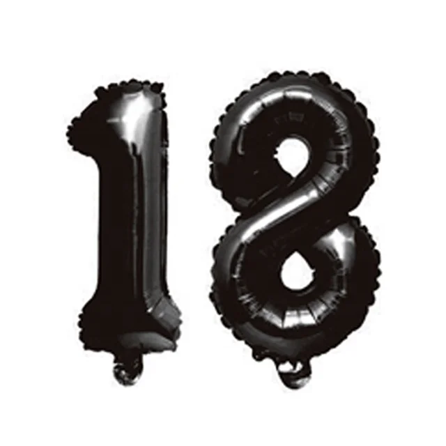 BONA 18th 21st 40th 50th birthday party theme decoration 32 40 inch foil number balloons