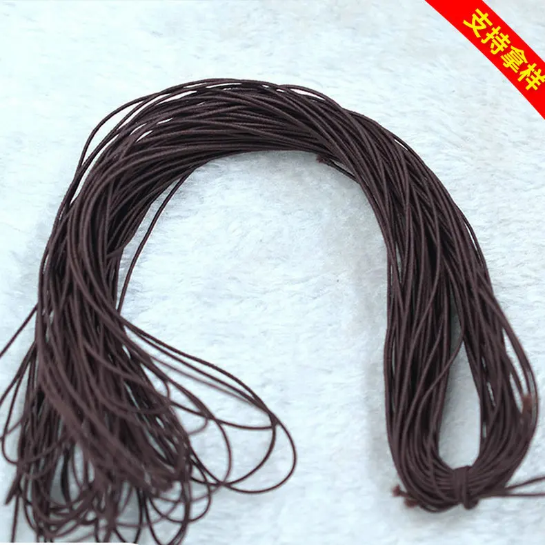 Wholesale 2mm 2.5mm 3mm Colorful Bungee Cord Round Elastic String Braided Elastic Rope for Garment