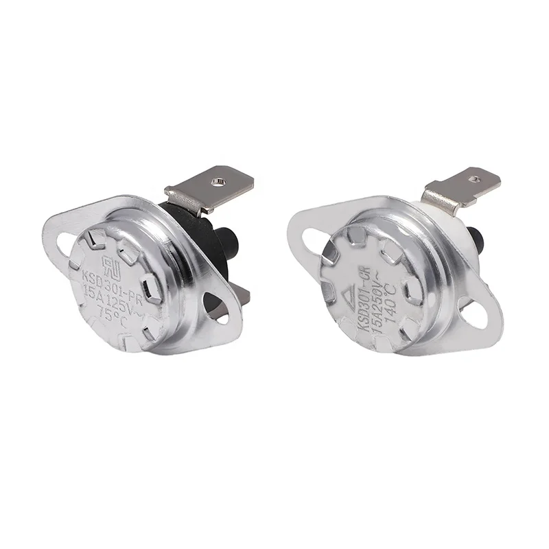 KSD301 Electric Thermal Switch Thermostat Auto/Manual Reset for Household Coffee Machine Electronic Components