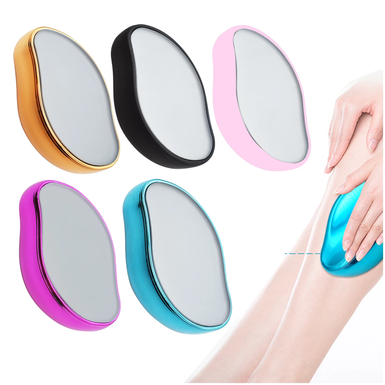 crystal glass body hair trimmer crystal stone scrub nano epilator crystal hair removal cover tools