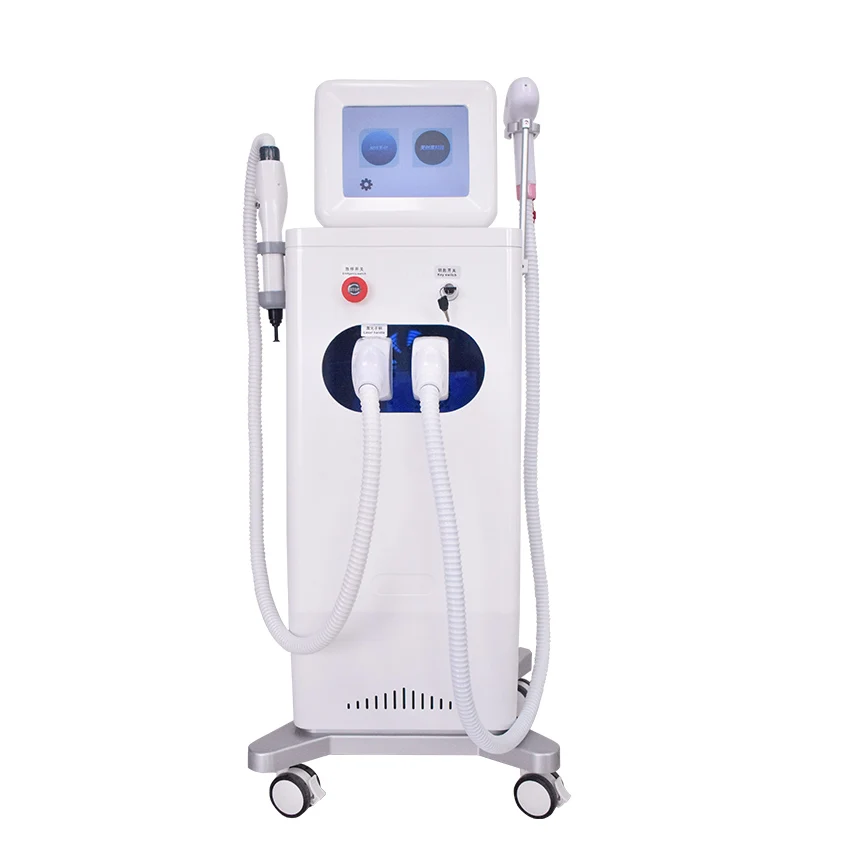 2 in1 non-invasive nd yag q-switched machine 808nm laser diode 3 wavelength freezing point hair removal tattoo removal equipment