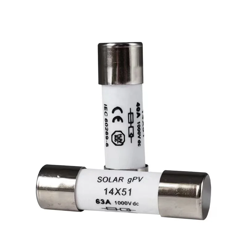Fuse Link 10X38mm PV Solar  15A, 1000VDC, 20KA, gPV,   ceramic fuse indicator strike IEC 60269 Ferrule Fuses