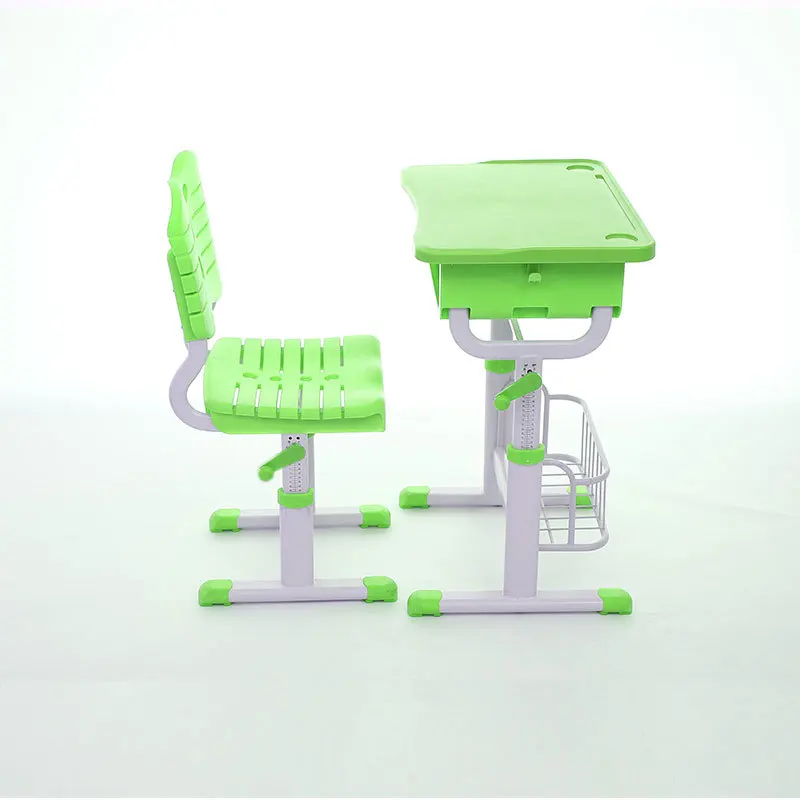 New Style School Kids Reading Table Class Chear Automatically Adjust The Height Of Student Desks And Chairs With Factory Price