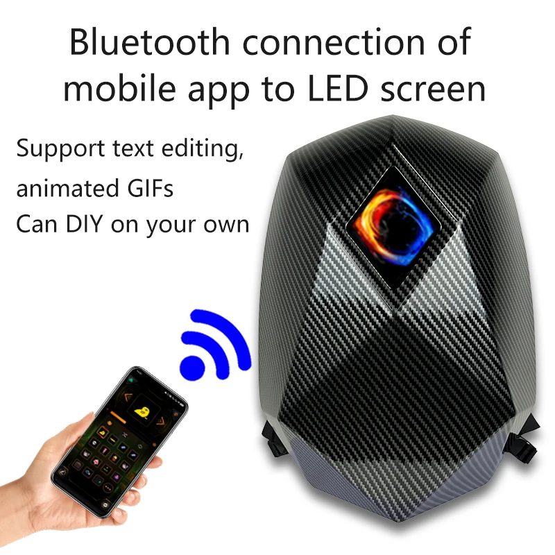 2025 trending Personalized led  backpacks app control led screen backpack smart LED Advertising DIY Dynamic led backpack