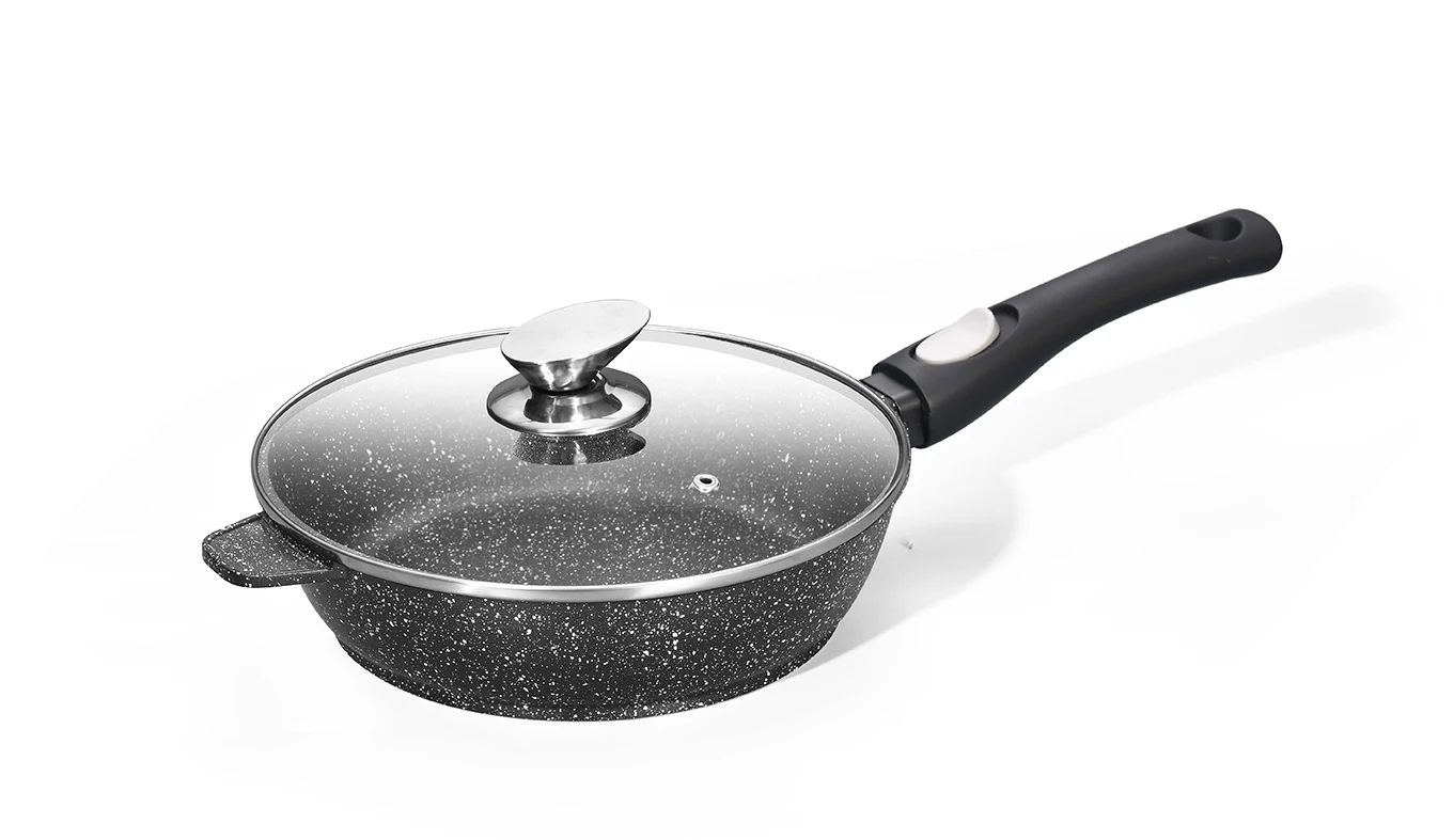 Good selling granite cookware set non stick frying pan aluminum cooking pots and pans set household utensils marble cookware set