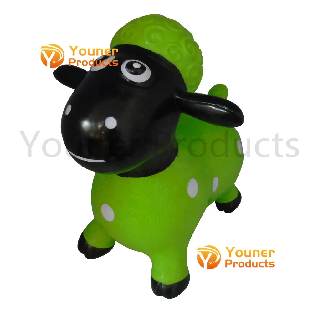 Inflatable Eco-friendly PVC Ride-on Animal Bouncy Hopper Painting Sheep  indoor & outdoor toys