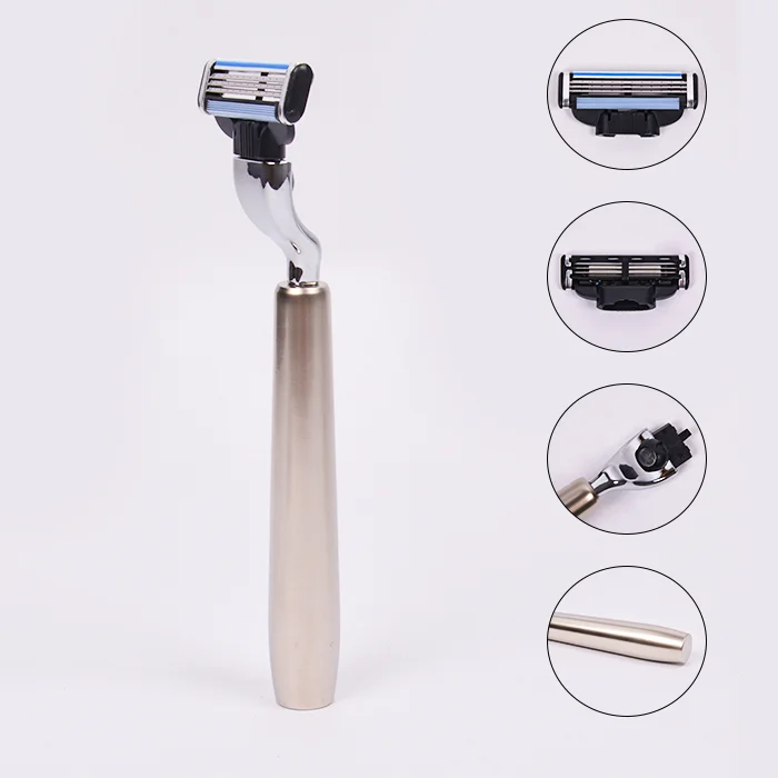 High quality 3 blades razor shaving with refilled cartridges 5 blade system shaving razor