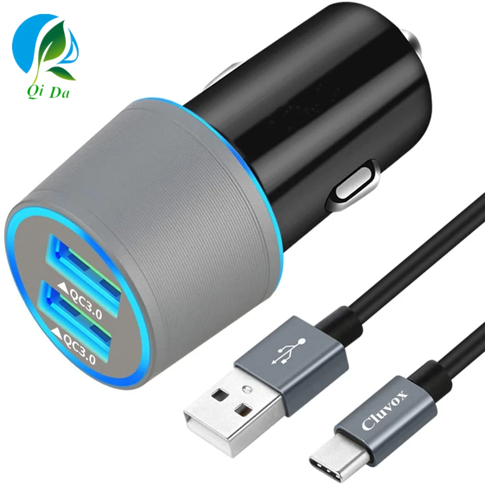  Быстрое Автомобильное зарядное устройство USB C совместимо с Samsung Galaxy S20/S20 Plus/S20 Ultra/S10 +/S10e/S9/S8 Active/Note10 OEM