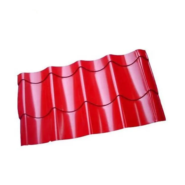 Ral Color Coated Galvanized Black Red White Corrugated Steel roof sheet