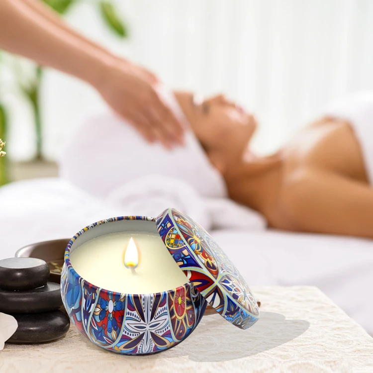 Custom Private Logo Wholesale Natural Scented Fresh Air Luxury Soy Wax Candles Gift Set For Business Sale