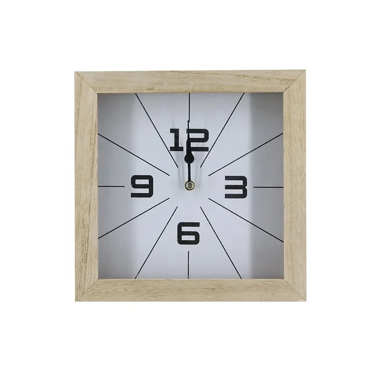 Оптовая продажа современные деревянные стекло farmhouse квадратный настенные часы для гостиной