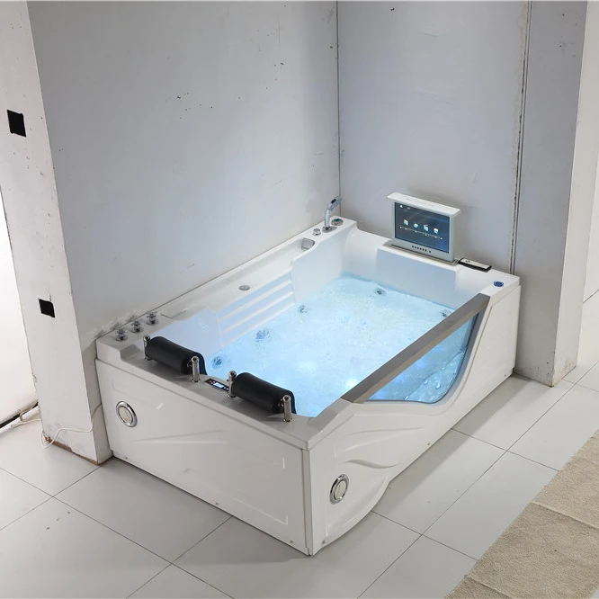 WOMA Q325M luxury whirlpool air spa jetted hydro massage bath bath tub  with  video TV