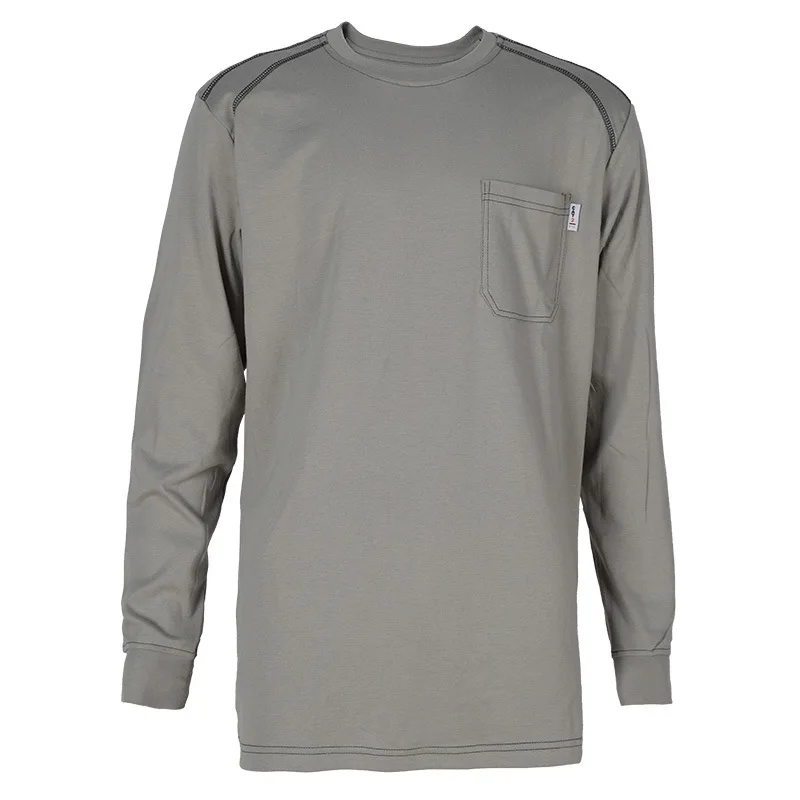 FR Knit Customized Fire Retard Safety Fireproof Frc Flame Resist Fire Resistant Shirt