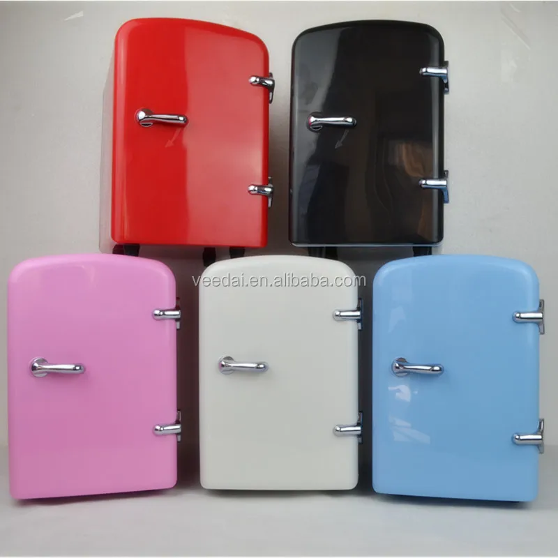 4L New Style DC Car Mini Fridge Commercial Kitchen Fridge Freezer Portable No Compressor Refrigerator ETC4 26.8*19*29 Compact 42