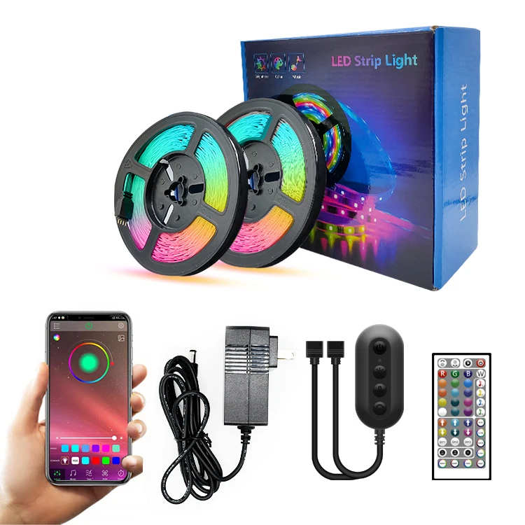 
High quality 300Leds tiras 12v Set 5050 ip20 Rgb 10M Multicolor bluetooth for living room led Lights Strip 