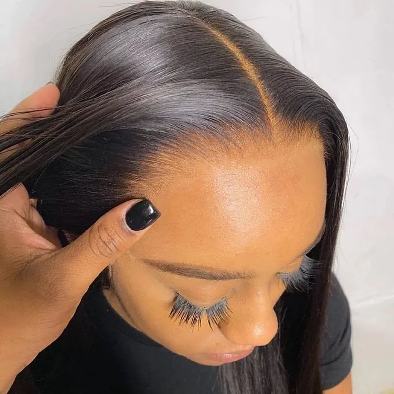 Morein wholesale premium virgin hair 10 inch - 30 inch hd lace closure wig 12a raw mink virgin hair wigs