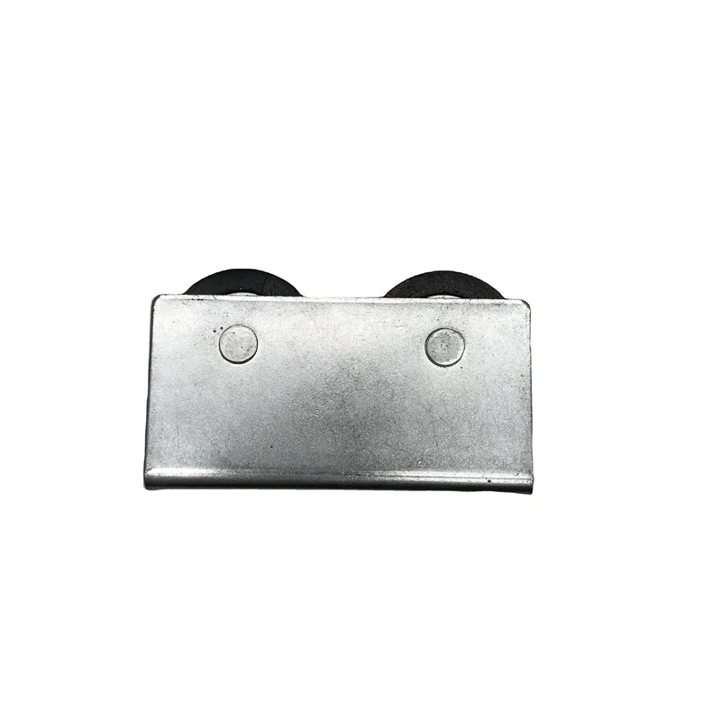 garrucha R-22 doble alta fierro con u rodamiento de ranura iron sliding window roller wheel