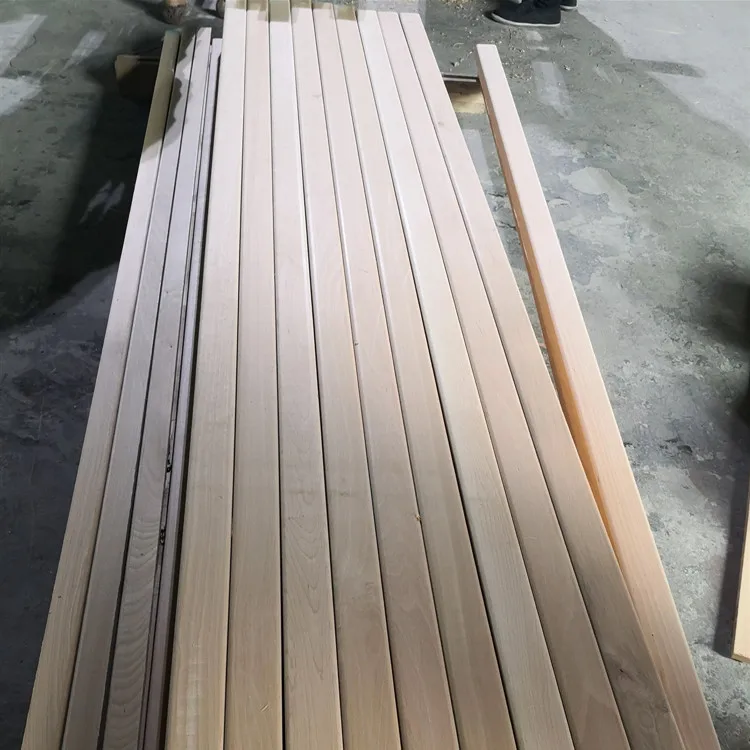 Customized wholesale beech wood handrail  Beech solid wood stair handrail for sale