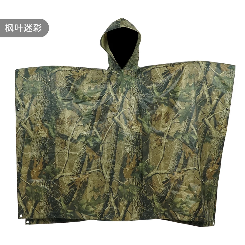 Rainfreem outdoor polyester reusable poncho waterproof camping rain poncho