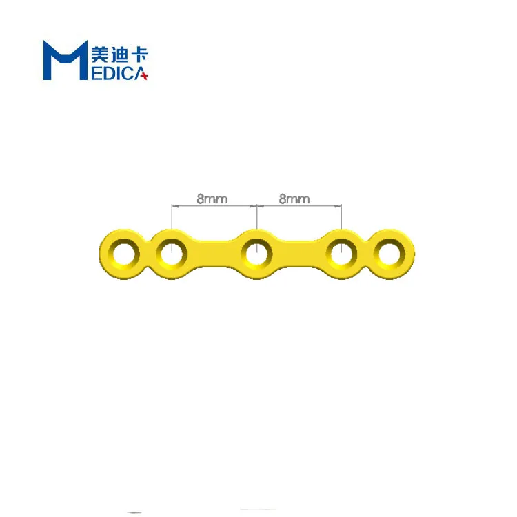 Orthopedic Maxillofacial plates Trauma Implants Manufacturer 2.0 mm  Maxillofacial straight Plates