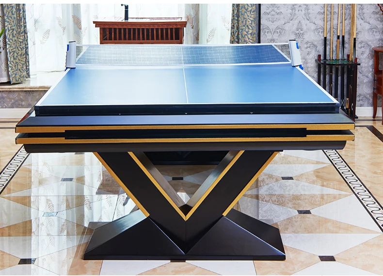 High end modern customize billiard table 9ft 8ft with V-shape legs
