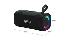 Bt Wireless Dual 4 Inch Blue Tooth Speaker,Bt Big Woofer Colorful Portable Desktop Speaker,Bt Decorated Led Light Speaker