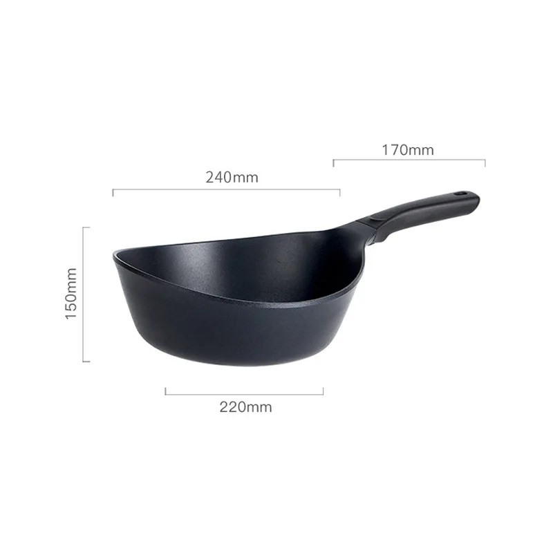 Kitchenware ceramic saucepan stone marble pots and pans aluminum nonstick cookware sets
