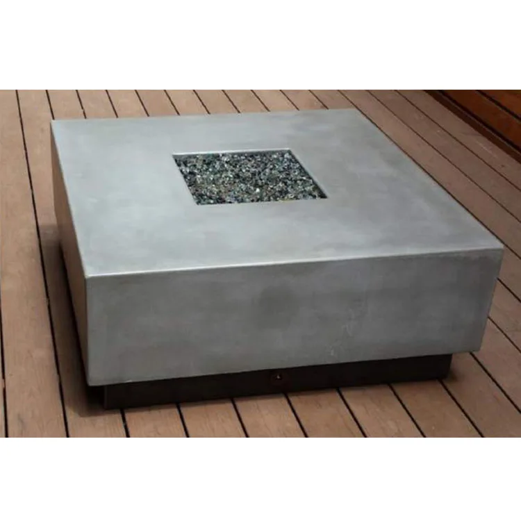 High quality light concrete fiber dining table outdoor concrete side coffee table