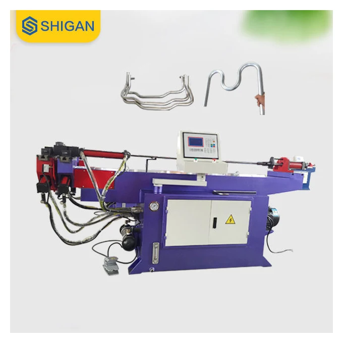 shigan38 nc single head hydraulic  square pipe aluminium steel iron pipe hydraulic tube and pipe bending machine