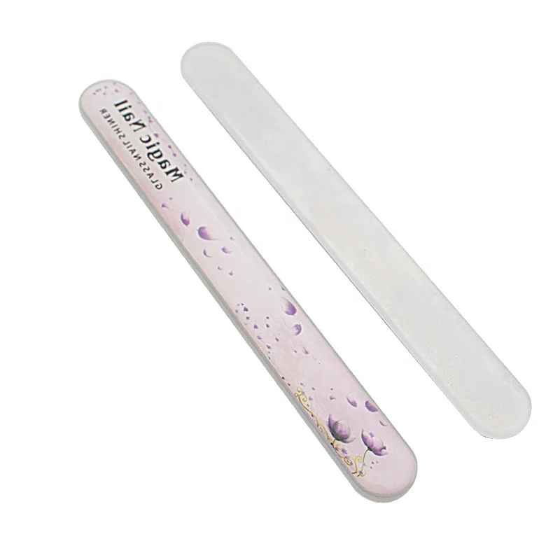 2020 hot selling 120 mm color printed glass nail shiner with polishing