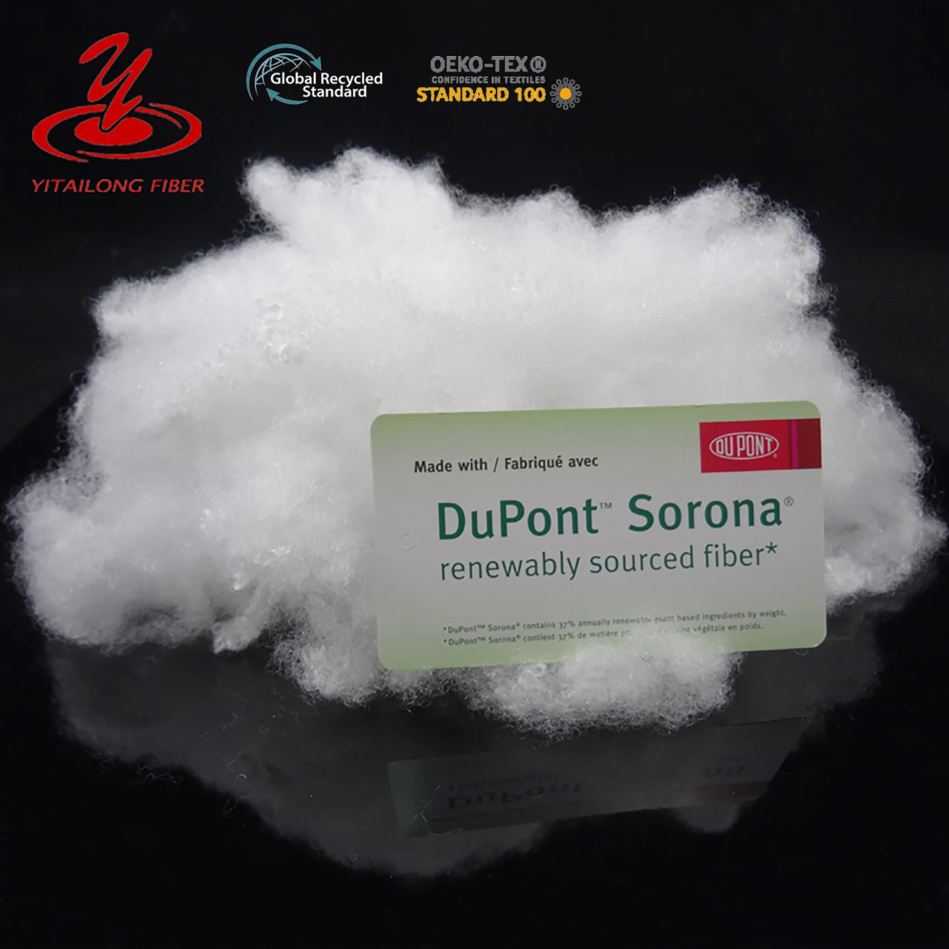 OEKO-TEX Standard Dupont Sorona Biological Recycled HCS polyfill stuffing PP Cotton 100% Hollow Polyester Staple Fiber