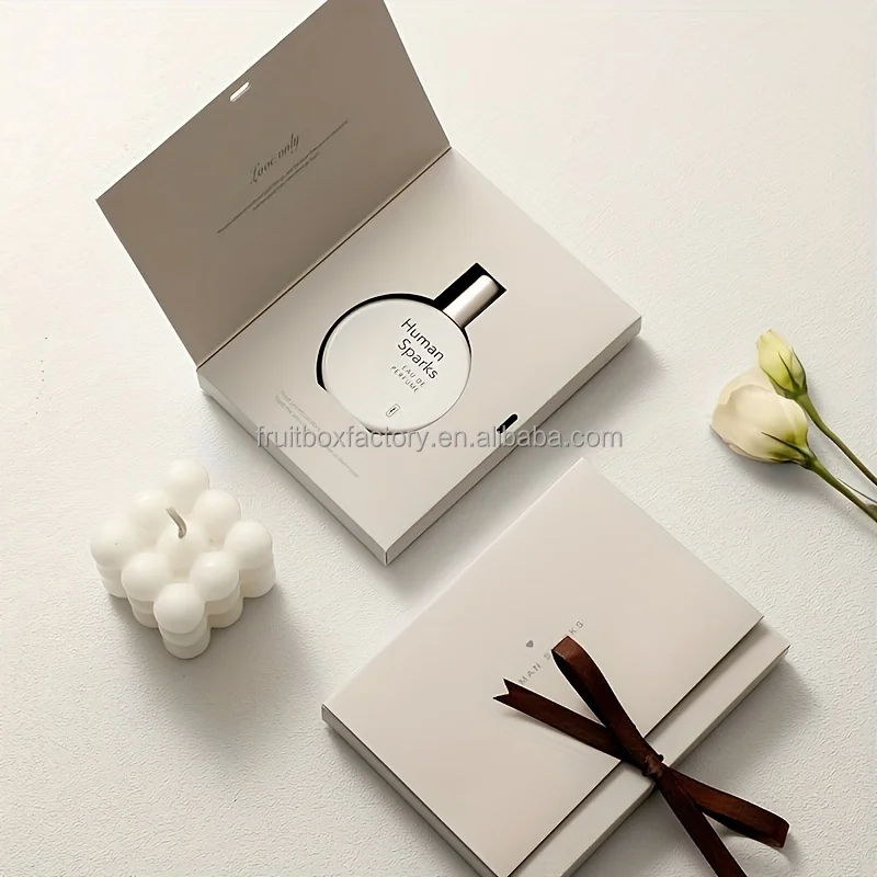 Customize Handmade Book Shape Perfume Gift Box Fresh Fragrance Luxury Perfume Packaging for Perfume Bottle