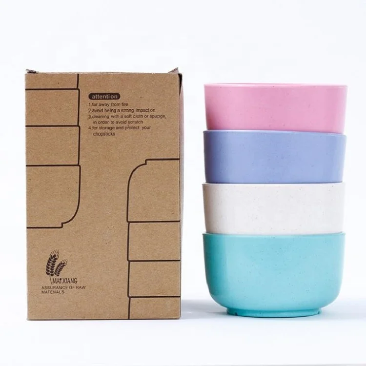 MorSun Lightweight & Unbreakable Wheat Straw Bowl