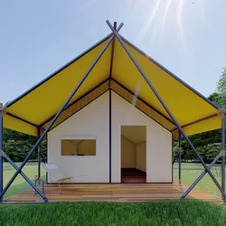 High quality safari furniture outdoor steel portable luxury resort hotel tent