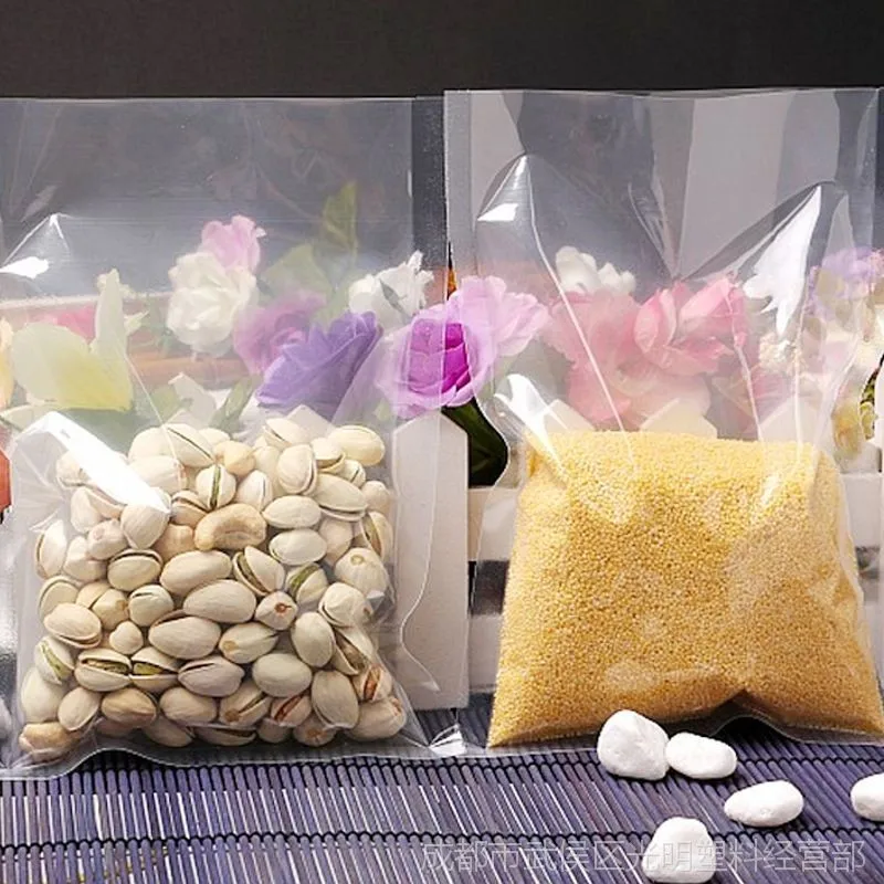 plastic type and resealable food fresh-keeping material vacuum bag seal with nylon PE composite