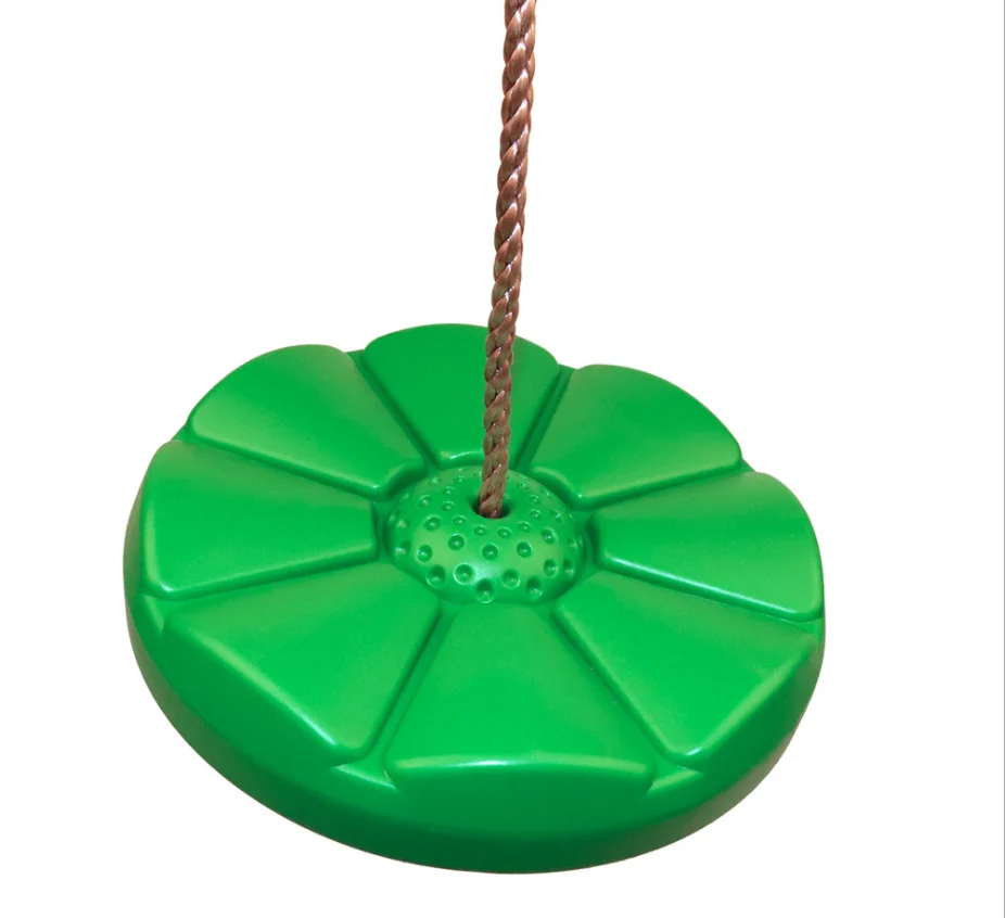 Easy To Install Safety PE Plastic Outdoor And Indoor Petals Shape Swing Disc Seat