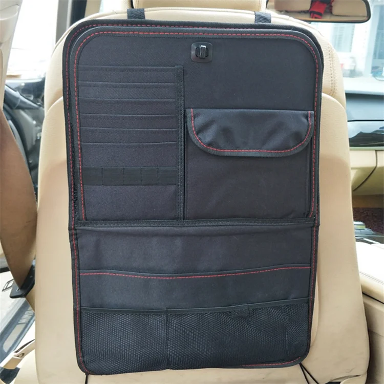 Auto accessories back seat organizer with tray for kid